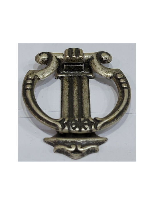 Pamar Antic Mâner Mobilier din Zamak & Metal în Culoare Argintiu 0725-ARG1 1buc