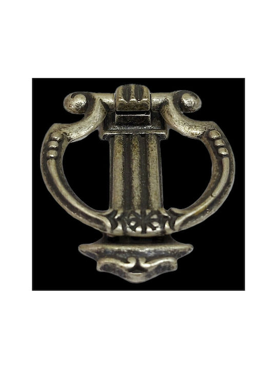 Pamar Antic Mâner Mobilier din Zamak & Metal în Culoare Argintiu 0725-ARG1 1buc
