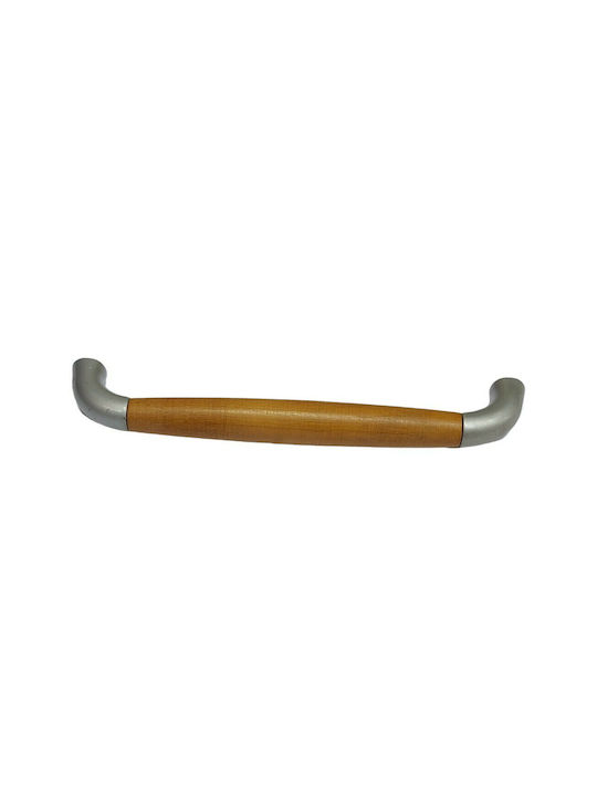 Handle Furniture made of Wooden & Metallic in Brown Color 174mm (Center Distance 160mm) 0272-160-10C 1pcs