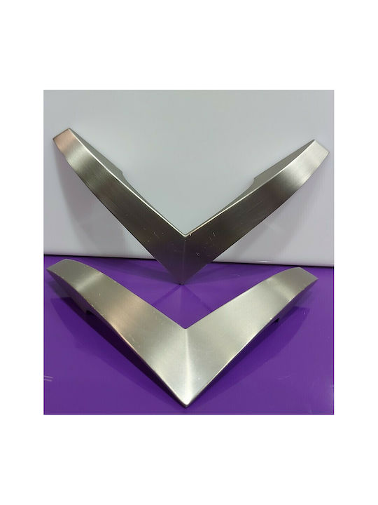 Furnipart Mâner Mobilier din Metal & Zamak NICKEL-MAT 186mm (Distanța între Centre 128mm) 7510-128-G 1buc