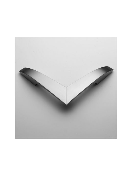Furnipart Mâner Mobilier din Metal & Zamak NICKEL-MAT 186mm (Distanța între Centre 128mm) 7510-128-G 1buc