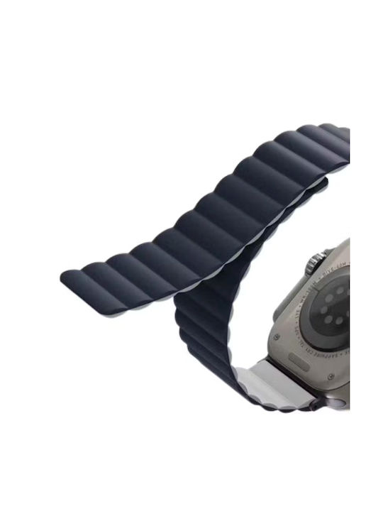 Uniq Revix Reversible Armband Silikon Storm Blue (Apple Watch 44/45/46mm/Ultra 49mm) UNIQ-49MM-REVSBLUCGRY