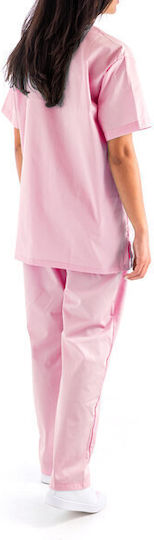 Women's Pink Pants & Blouse Set