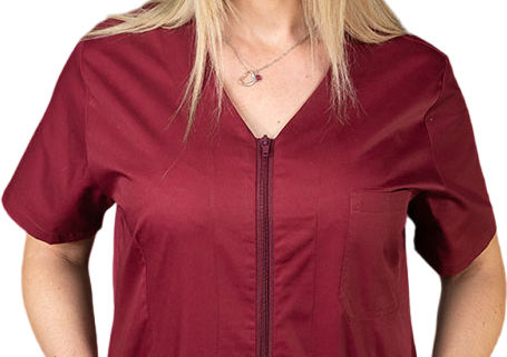 Femei Geacă medicală Burgundy