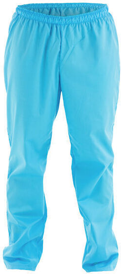 Men's Turquoise Medical Pants Cotton and Polyester