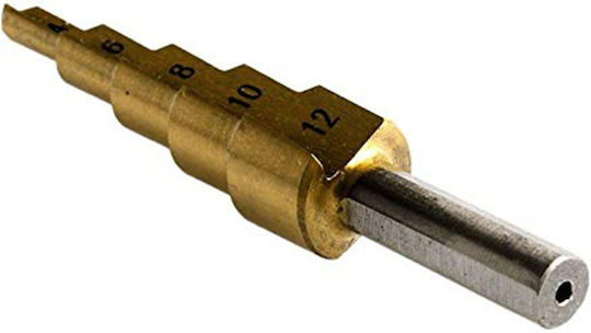 Conical Drill HSS Titanium with Triangular Shank for Metal και Wood