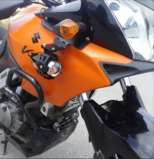 Moto Discovery V-strom Dl650/1000 '04-'11 Bases for Projectors Μοτοσυκλέτας in Black Color 000242