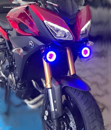 Moto Discovery Bases for Projectors Μοτοσυκλέτας in Black Color 313041.