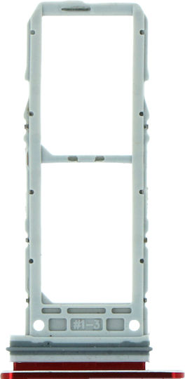 Sim Card Tray Dual Card Κόκκινο για Galaxy Note 10