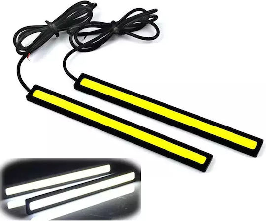 Drl 28 Daytime Running Lamps Car in Bar Shape LED 12V 6W 17cm with White Lighting 10pcs