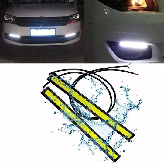 Drl 28 Daytime Running Lamps Car in Bar Shape LED 12V 6W 17cm with White Lighting 10pcs