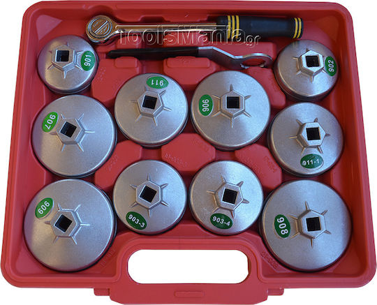 SKS Tools Комплект чаши за маслени филтри 23бр