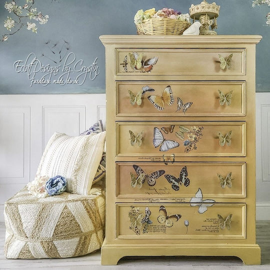 Stamperia Decor Transfer Prima Re-design Butterfly Dance 61x89cm Χαρτί Decoupage
