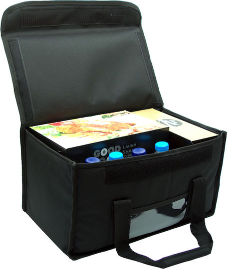 Food Delivery Bag 25lt with Belt 44x25x24cm Black