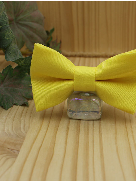 Baby Fabric Bow Tie Yellow