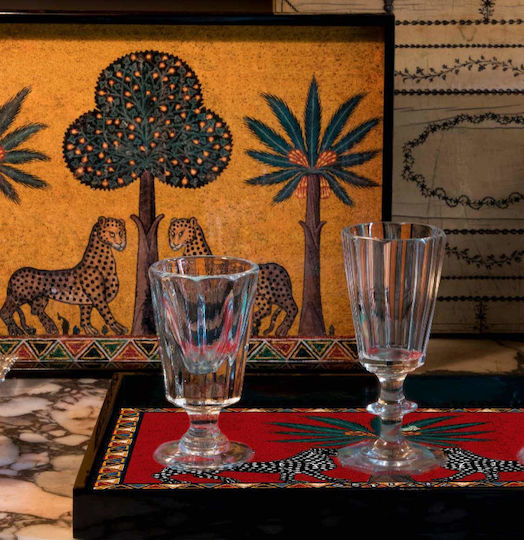 Ortigia Sicilia Sicilia Hand-made High-shine Lacquered Wooden Rectangular Serving Tray with Handles 38x28x3cm 17375 1pcs