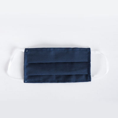 Cloth Face Mask Navy Blue 002-2-ΜΠΛΕ 2pcs