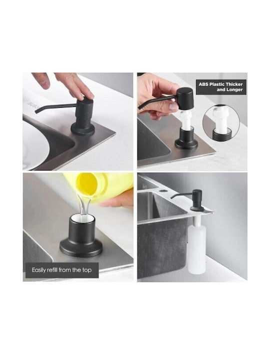 Finetto Dispenser Κουζίνας από Ανοξείδωτο Ατσάλι Λευκό 500ml
