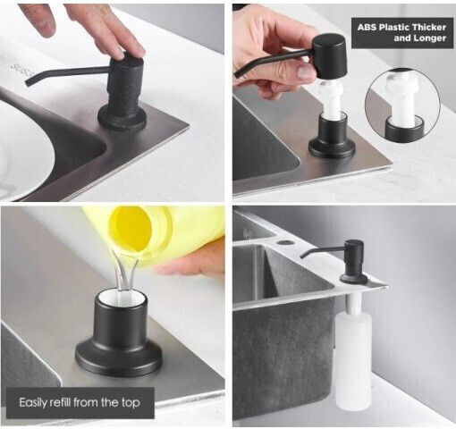 Finetto Dispenser Κουζίνας από Ανοξείδωτο Ατσάλι Λευκό 500ml