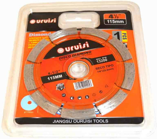 Uruisi Star Cutting Disc Construction Materials Hole Diameter 115mm 1pcs