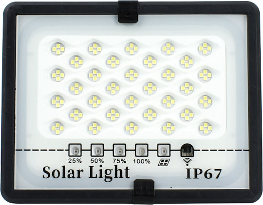 Factory Waterproof Solar LED Floodlight 300W Cold White 6500K with Remote Control IP67