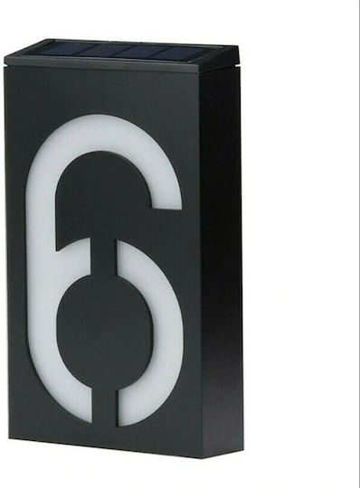 Led Wall Mounted Solar Light House Number 0.36W with Photocell IP55