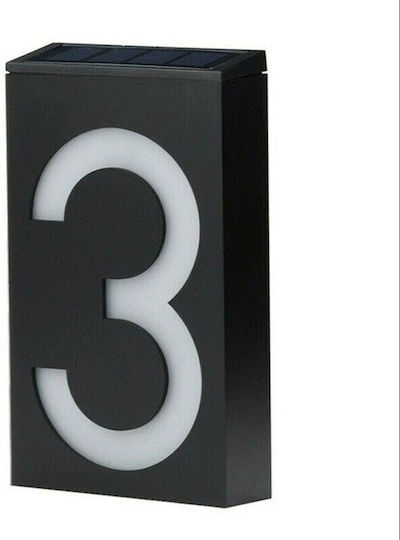 Led Wall Mounted Solar Light House Number 0.36W with Photocell IP55