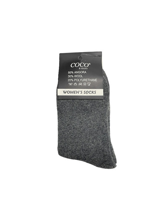 Coco&Hana Damen Weihnachtssocken Gray 1Pack