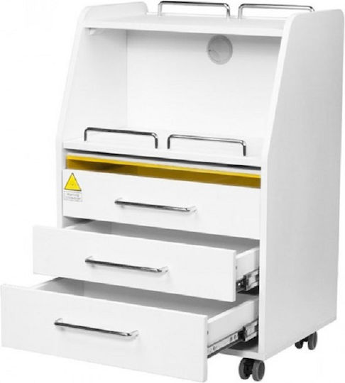 Beauty Roll Hair Salon Maintenance Cart with 3 Drawers 55x40x82cm