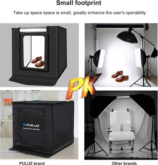 Photo Box Lighted with Multiple Backrounds 60x60x60cm