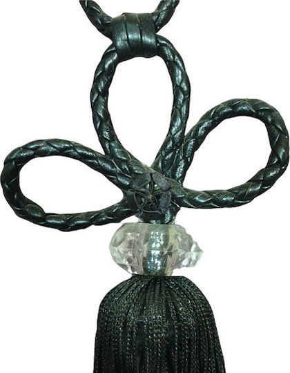 Tie-Back Magnetic made of Fabric Black 1pcs