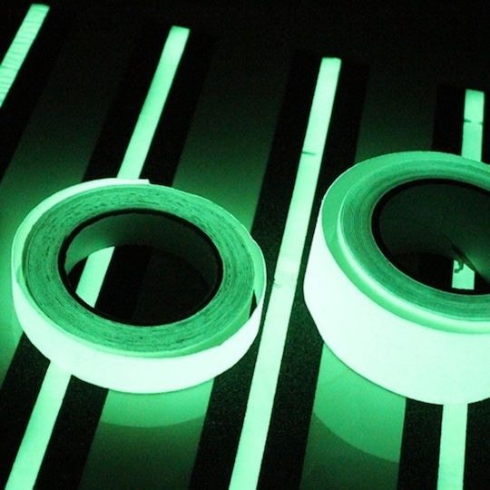 Adhesive Reflective Tape Made of Plastic in Green Colour with Width 2.5cm