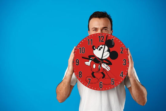 Koupakoupa Kids Wooden Wall Clock Mickey 30cm