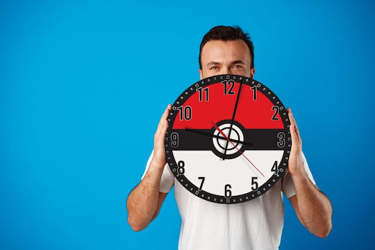 Koupakoupa Παιδικό Ρολόι Τοίχου Ξύλινο 30εκ.