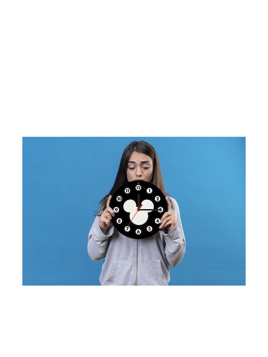 Koupakoupa Kinder Wanduhr Mickey Hölzernes 19εκ.