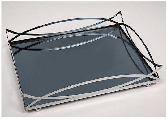 Kaliso Wedding Tray Made of Metallic with Mirror Silver
