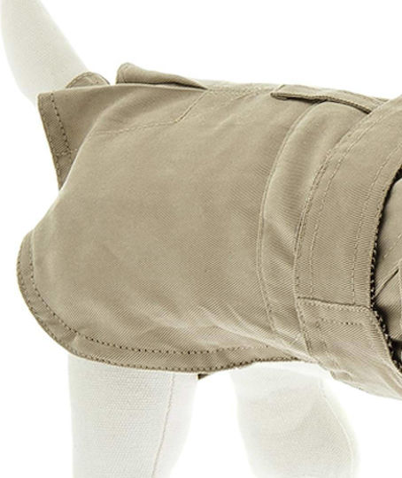Ferribiella Black Waterproof Dog Coat with 50cm Back Length