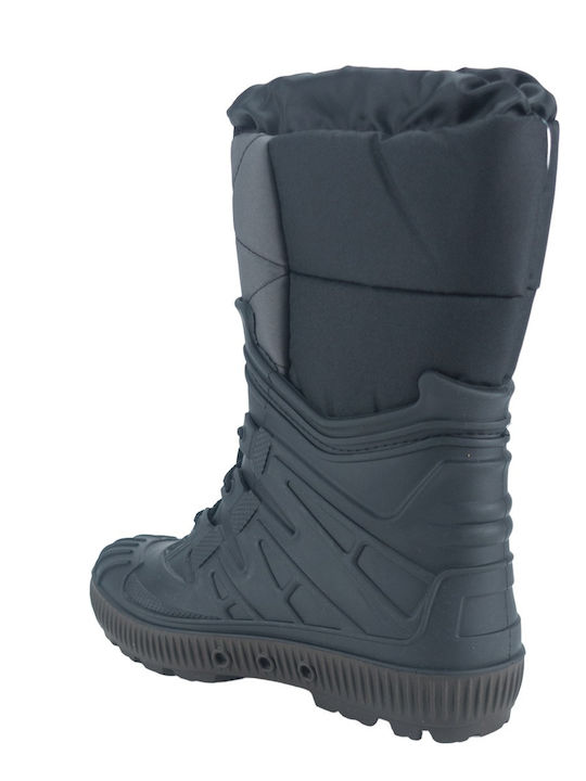 Kinder-Schneestiefel mit Schnürsenkeln Schwarze