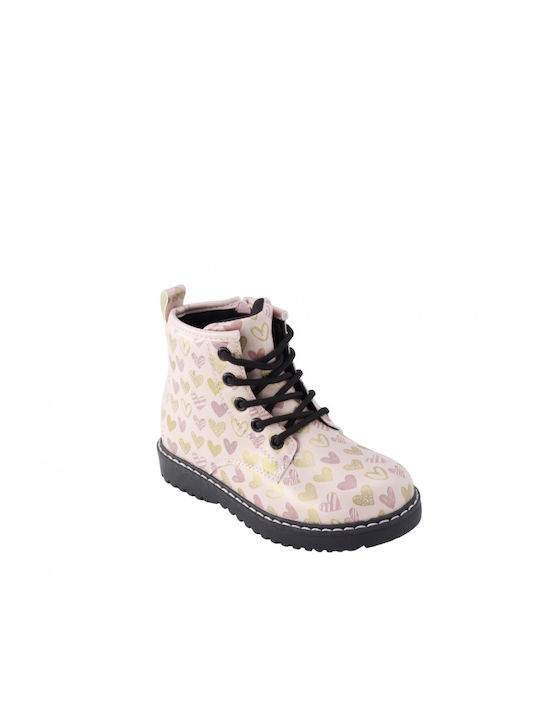 Oscal Kids Anatomic Boots with Lace Pink