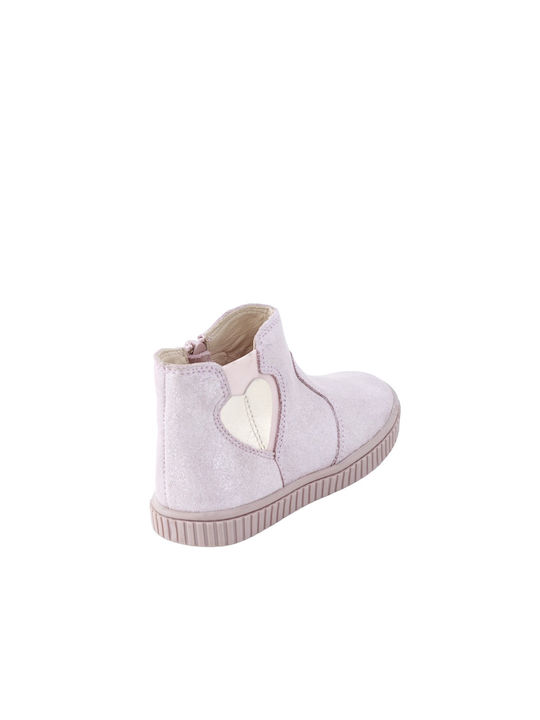 Oscal Kids Leather Boots Pink