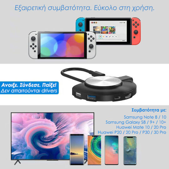 Jys Βάση για 1 χειριστήριο Switch Μαύρη 03188