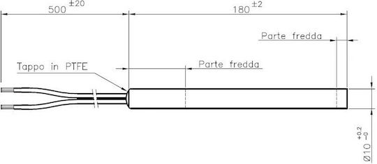 Metallic Igniter Resistance 320W for Pellet Stove