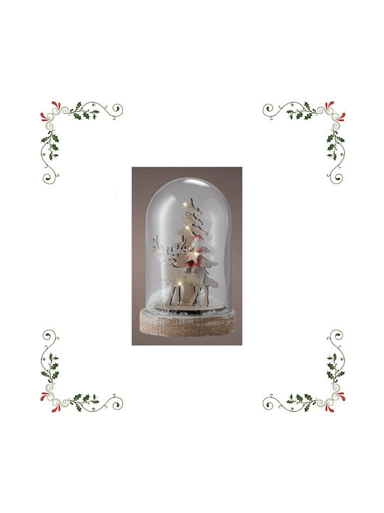 Christmas Illuminated Decorative Jar 9.5x9.5x15.5cm