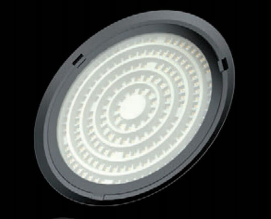 Commercial Bell Light 200W Cool White 20000lm with Built-in LED Black Ø36xH9.6cm