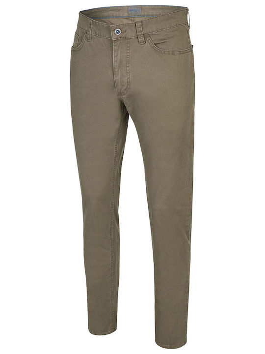 Hattric Men's Jeans Pants in Regular Fit Khaki