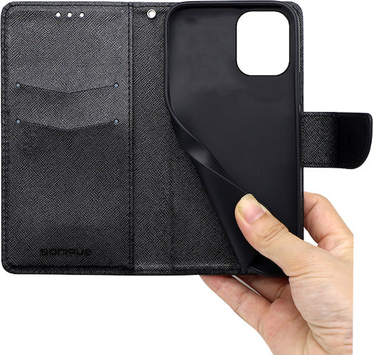 Sonique Книга Изкуствена кожа Черен (Redmi 12 4G / Redmi 12 5G)