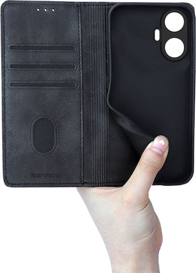Sonique Book Δερματίνης Μαύρο (Realme C55)