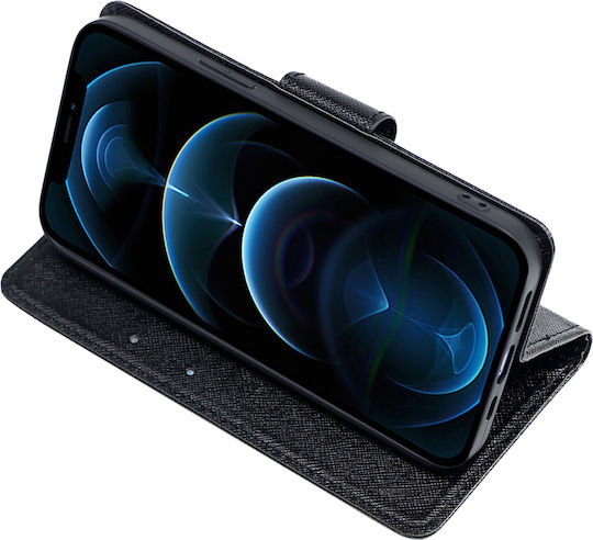 Sonique Book Δερματίνης Μαύρο (Xiaomi Redmi Note 12 Pro 5G / Poco X5 Pro 5G)