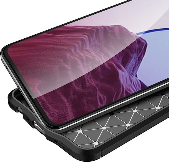 Litchi Texture Back Cover Σιλικόνης Μαύρο (OnePlus NordTCL 20L / 20L+ / 20 5G / 20S)