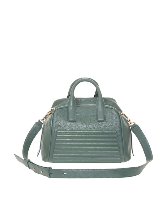 Leather Women's Tote Handbag Green